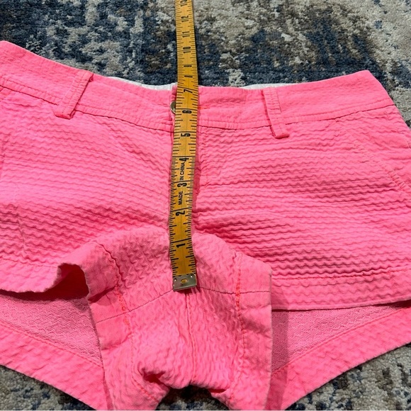Lilly Pulitzer 100% Cotton Pink The Walsh Shorts Size 2 - Picture 9 of 10